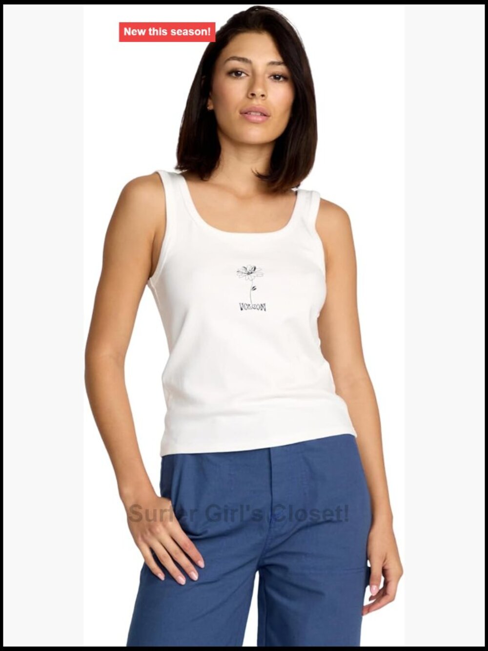 Volcom Organic Cotton Graphic Tank Top Relaxed Boxy